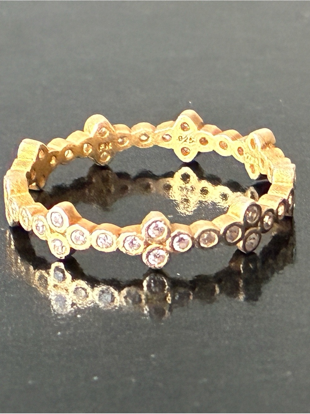 Sterling Silver 925 Freida Rothman Stacking Ring Sz 9